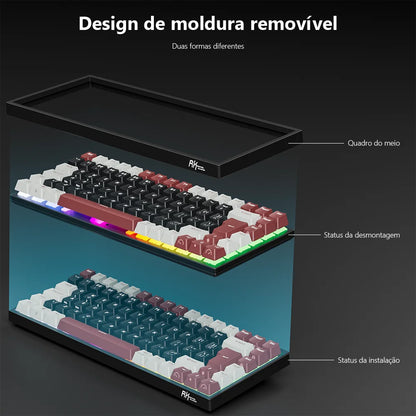RK Royal Kludge RK84 Wireless Mechanical Keyboard – 84 Key, Hot-Swap, BT5.0/2.4G/USB-C, RGB