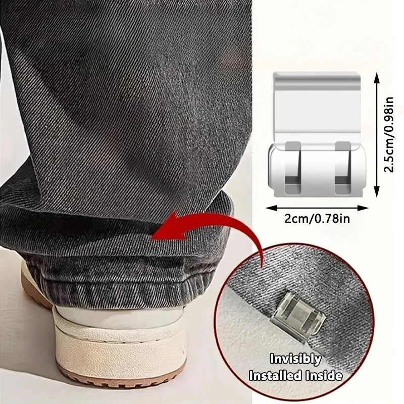 Invisible Pants Hem Shortening Clips – No-Sew Quick Fix (4–10 Pack)