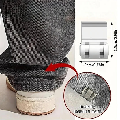 Invisible Pants Hem Shortening Clips – No-Sew Quick Fix (4–10 Pack)