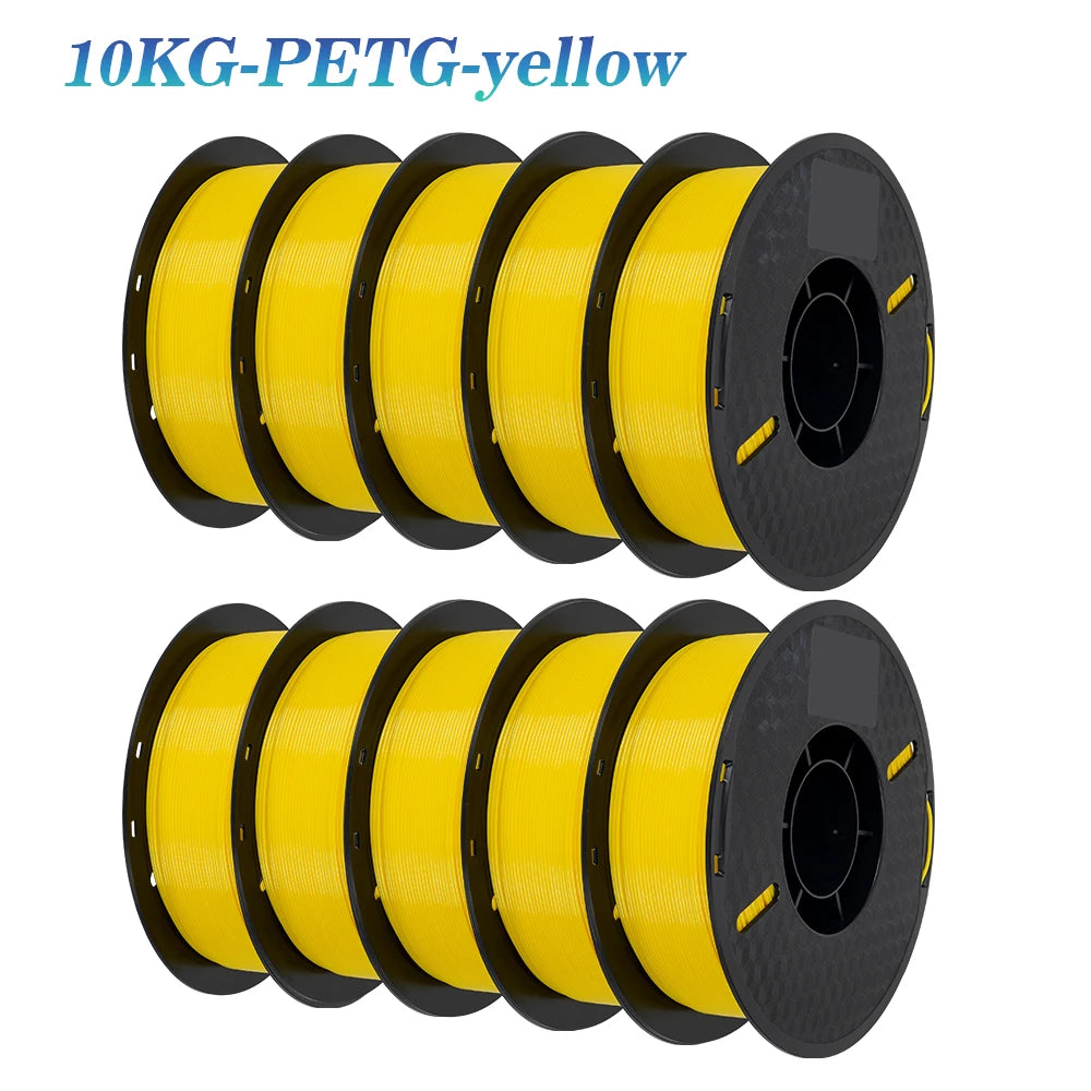 3D Printer Filament Bundle – 10KG, 1.75mm PLA / PETG, 10 Rolls, Mixed Colors & Materials, Fast Ship