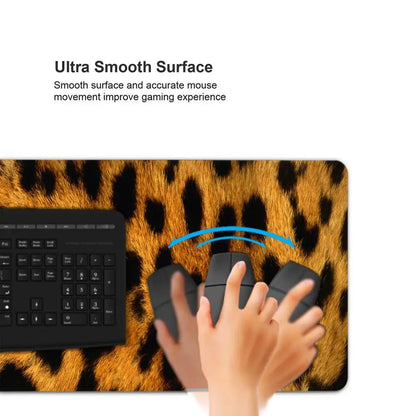 Leopard XXL Gaming Mouse Pad – Rubber Deskmat, Kawaii Anime Design, Multiple Sizes