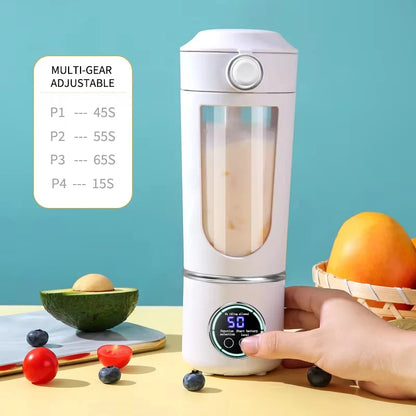 Portable Juice Blender 700ml | USB Rechargeable | 2-in-1 Bottle | Smoothie Maker