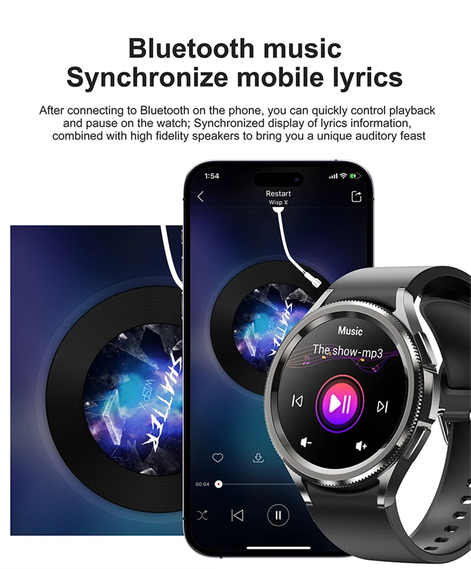 2025 Smart Watch 6 – AMOLED HD Screen, 100+ Sport Modes, IP68 Waterproof, Android & iOS