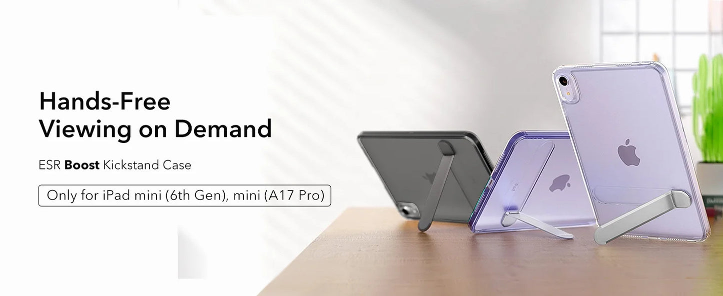 ESR iPad mini 7 / 6 Case – Shock & Drop Protection Cover (2024 / 2021, A17 Pro)