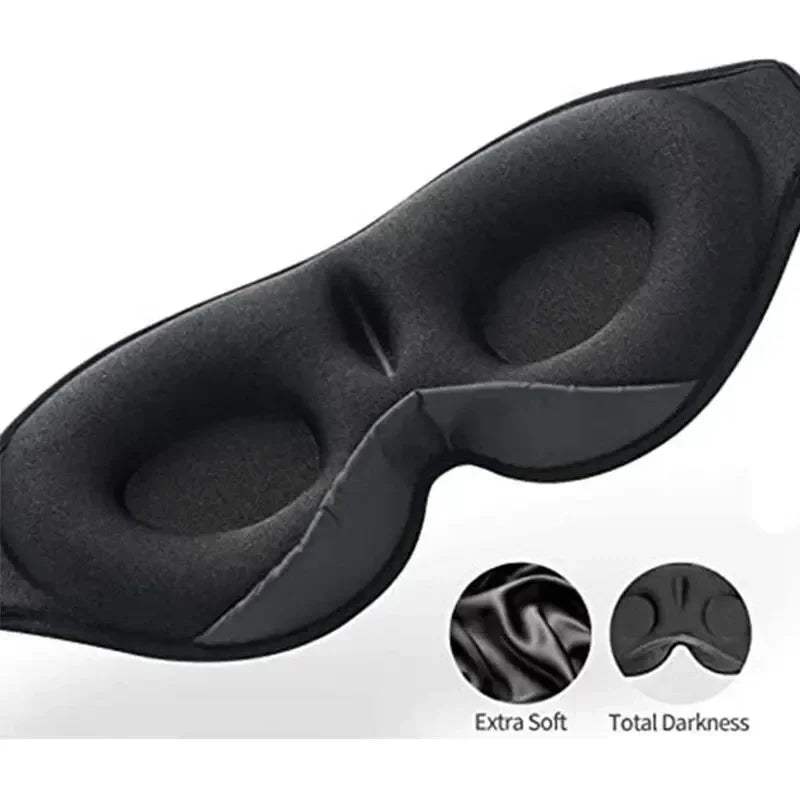 3D Eye Mask Bluetooth 5.0 Sleep Headphones – Built-in HD Speaker for Travel & Sleep