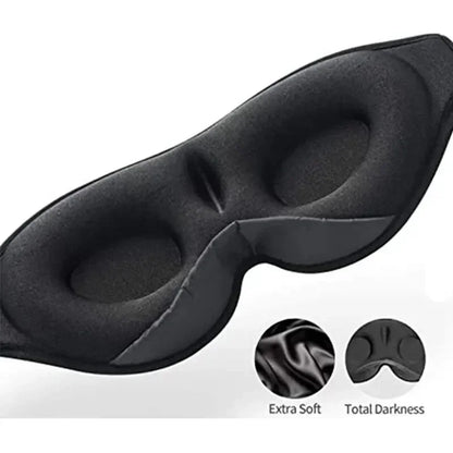 3D Eye Mask Bluetooth 5.0 Sleep Headphones – Built-in HD Speaker for Travel & Sleep