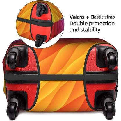 Stretch Elastic Suitcase Cover Protector with Painted Design