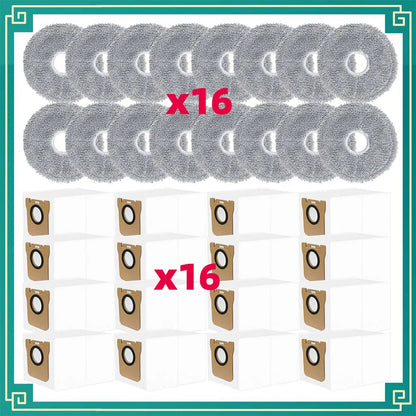 JONR P20 PRO / T5 Pro Robot Vacuum Replacement Parts | Main Brush, Side Brush, HEPA Filter, Mop Cloth
