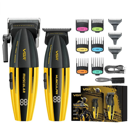 VGR Clipper Professional Hair Trimmer Electric Hair Cutting Machine 9000 RPM Hair Clipper Barber Cordless Clipper for Men V-285