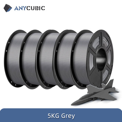 ANYCUBIC PLA 3D Printer Filament – 5KG / 1.75mm, Eco-Friendly, EU & US Warehouse, For Kobra S1C / K3C