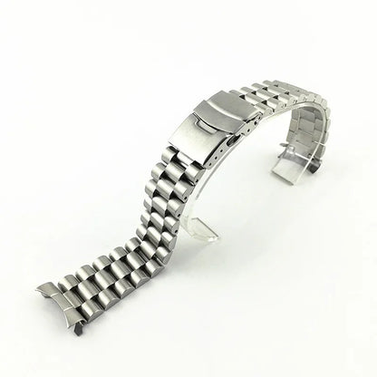 Solid Stainless Steel Jubilee Bracelet for Seiko SKX007 / SKX009 / SRPD – 20/22mm Curved End