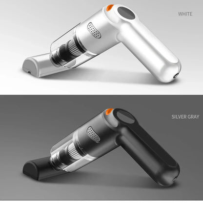 10,000Pa Handheld Vacuum Cleaner – Wireless, 25W, Bagless, Pet Hair, Car & Home (White / Black)