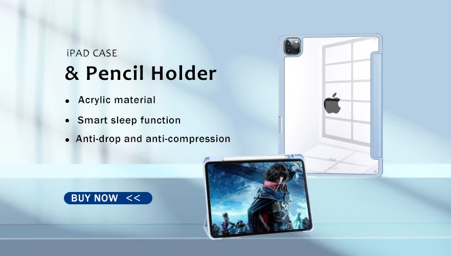 Bluetooth Keyboard & Mouse Case for iPad – Pro, Air, 10th Gen, Mini