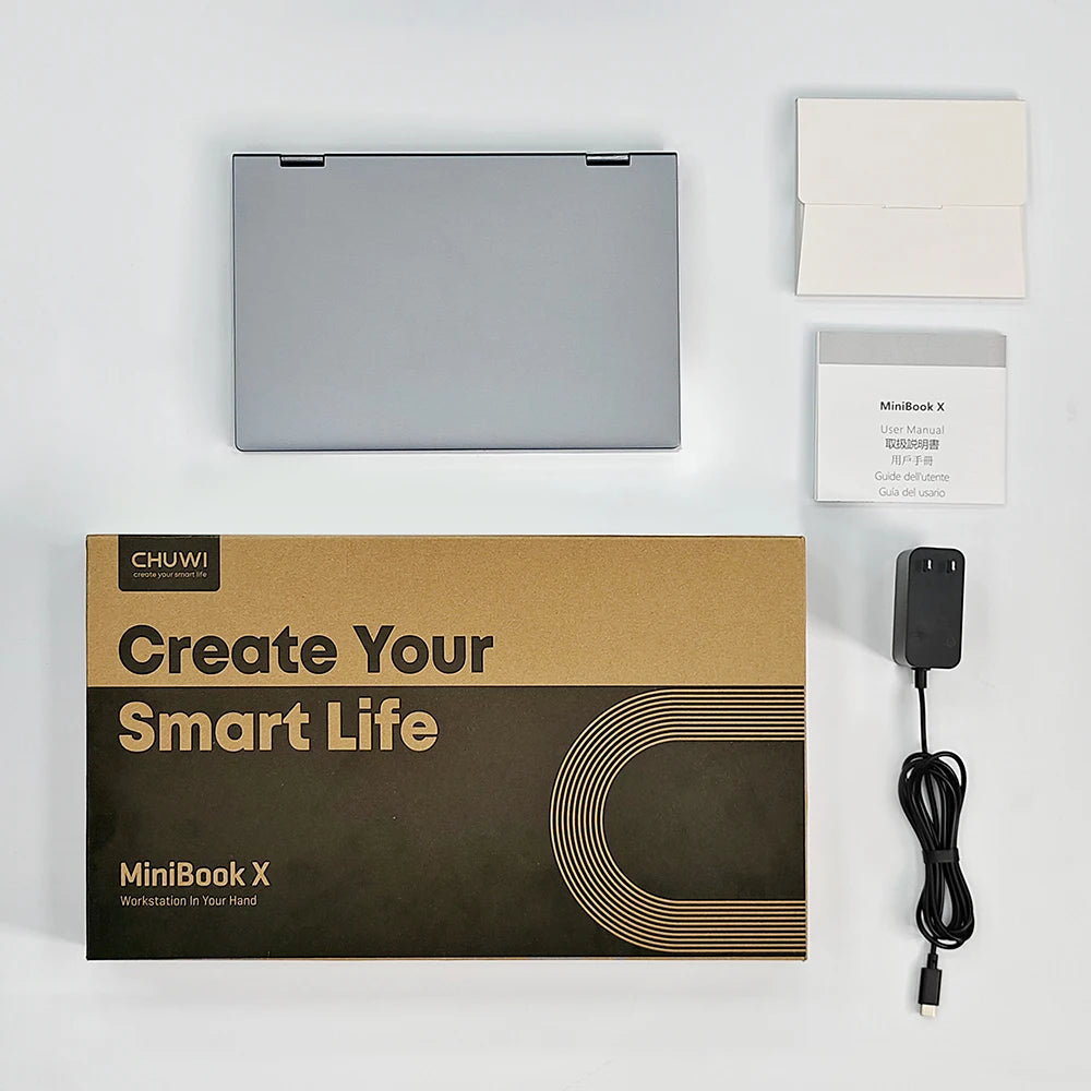 CHUWI MiniBook X 2-in-1 Touch Laptop – 10.51" 2K IPS, Intel N150, 16GB RAM, 512GB, Windows 11 (US)