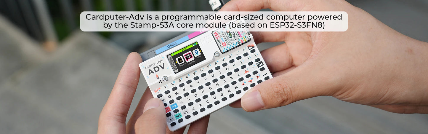 M5Stack Cardputer Adv – ESP32 Portable Mini Computer, 1.14" Screen, 56-Key Keyboard