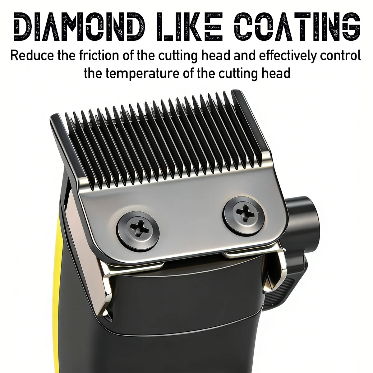 BRDCLIP 898C Professional Hair Clipper – 8000 RPM, DLC Blade, 160min Runtime, Barber & Home Use