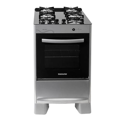 Suggar Neo Glass Stove 4 Burners | Stainless Steel | Bivolt | FGVNG410