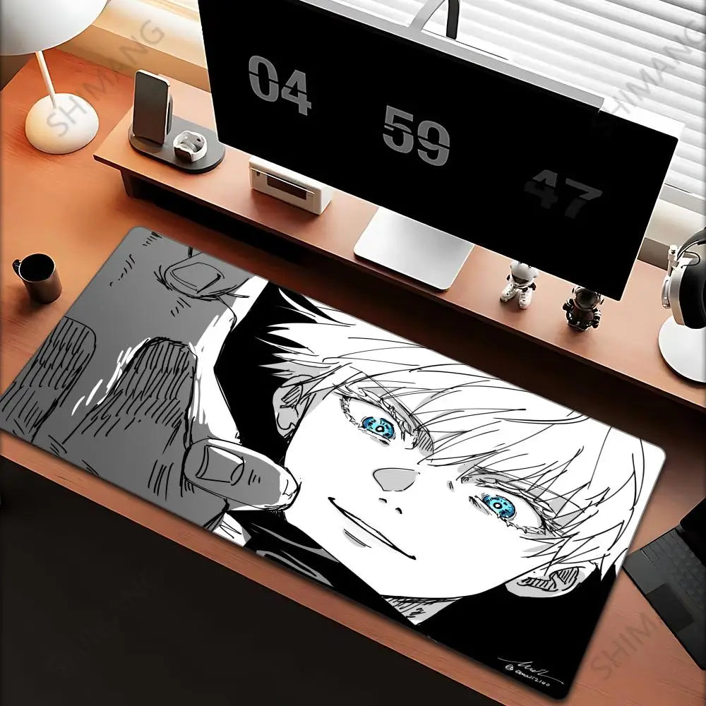 Jujutsu Kaisen Gojo Satoru Large Gaming Mouse Pad — Anime Desk Mat, Multiple Sizes
