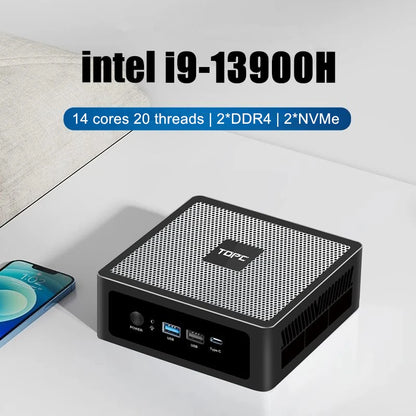 Aittact Mini PC 13th Gen Intel i9-13900H / i7-13700H / i5 – DDR5, 2x NVMe, 2x LAN, Windows 11
