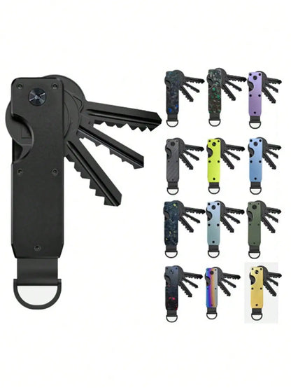 Aluminum Alloy Key Organizer – Compact EDC Keychain