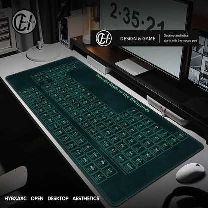 Periodic Table XXL Gaming Mouse Pad 900x400 – Rubber Anti-Slip Deskmat, Multiple Sizes