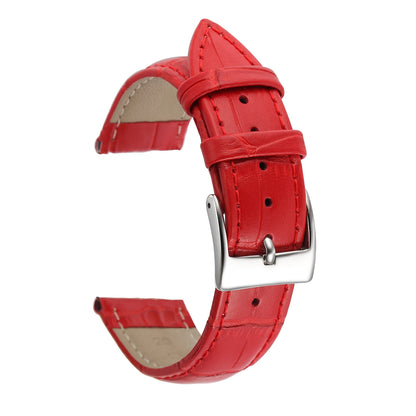Premium Genuine Leather Watch Strap | 12–24mm, 9 Colors + Tool