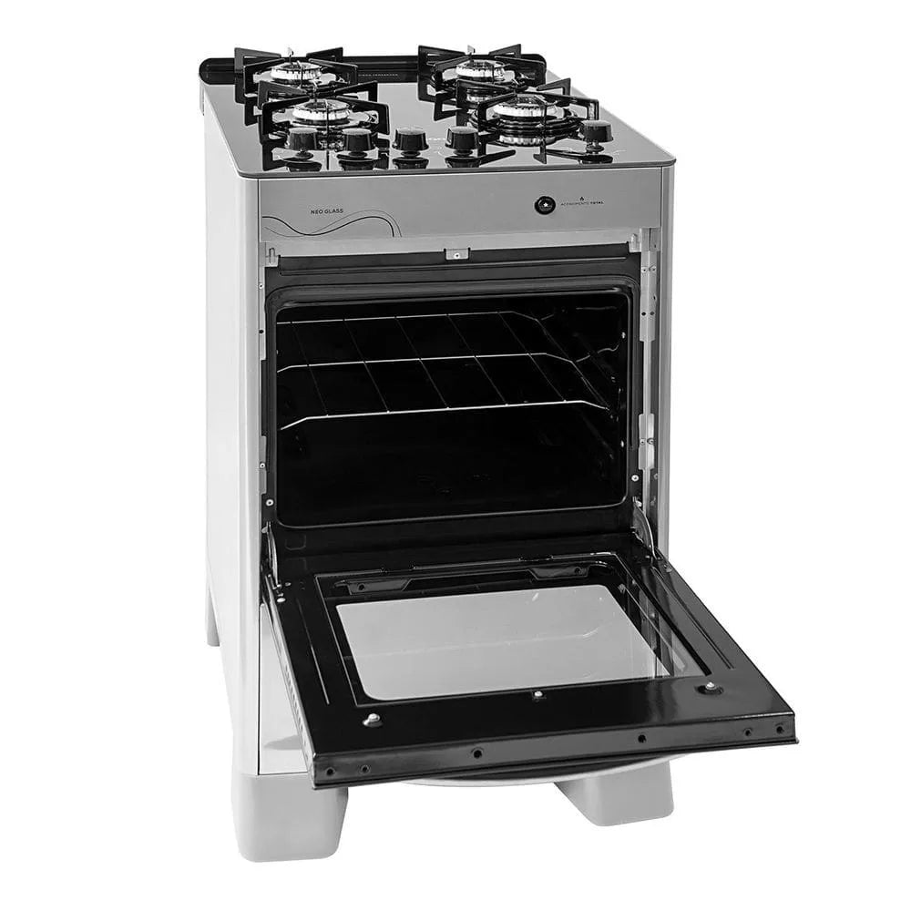 Suggar Neo Glass Stove 4 Burners | Stainless Steel | Bivolt | FGVNG410