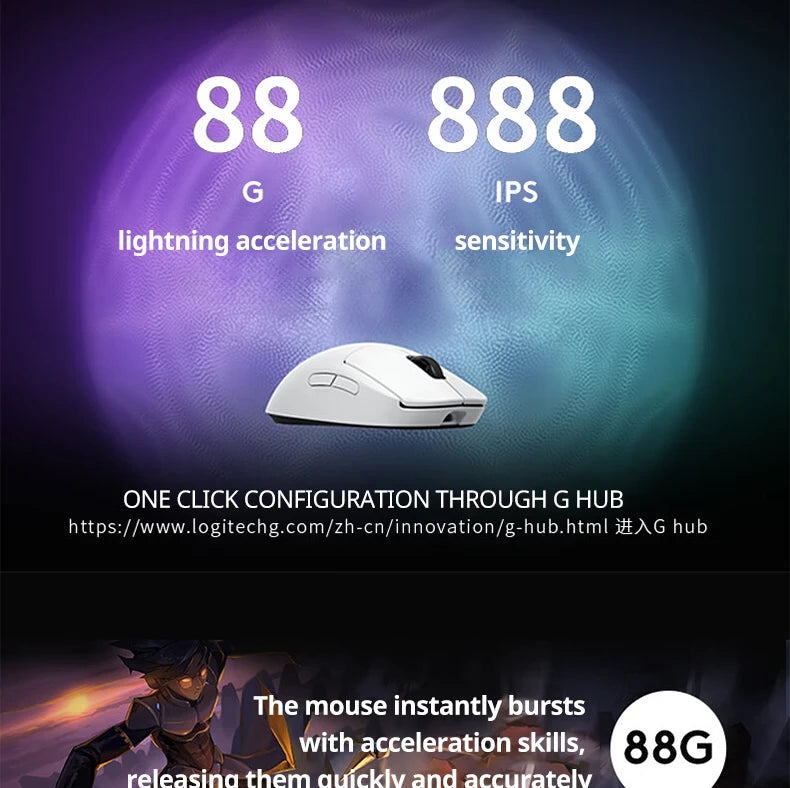 Logitech G Pro Superlight 2 SE Gaming Mouse – 44000 DPI, 60g Ultra-Light