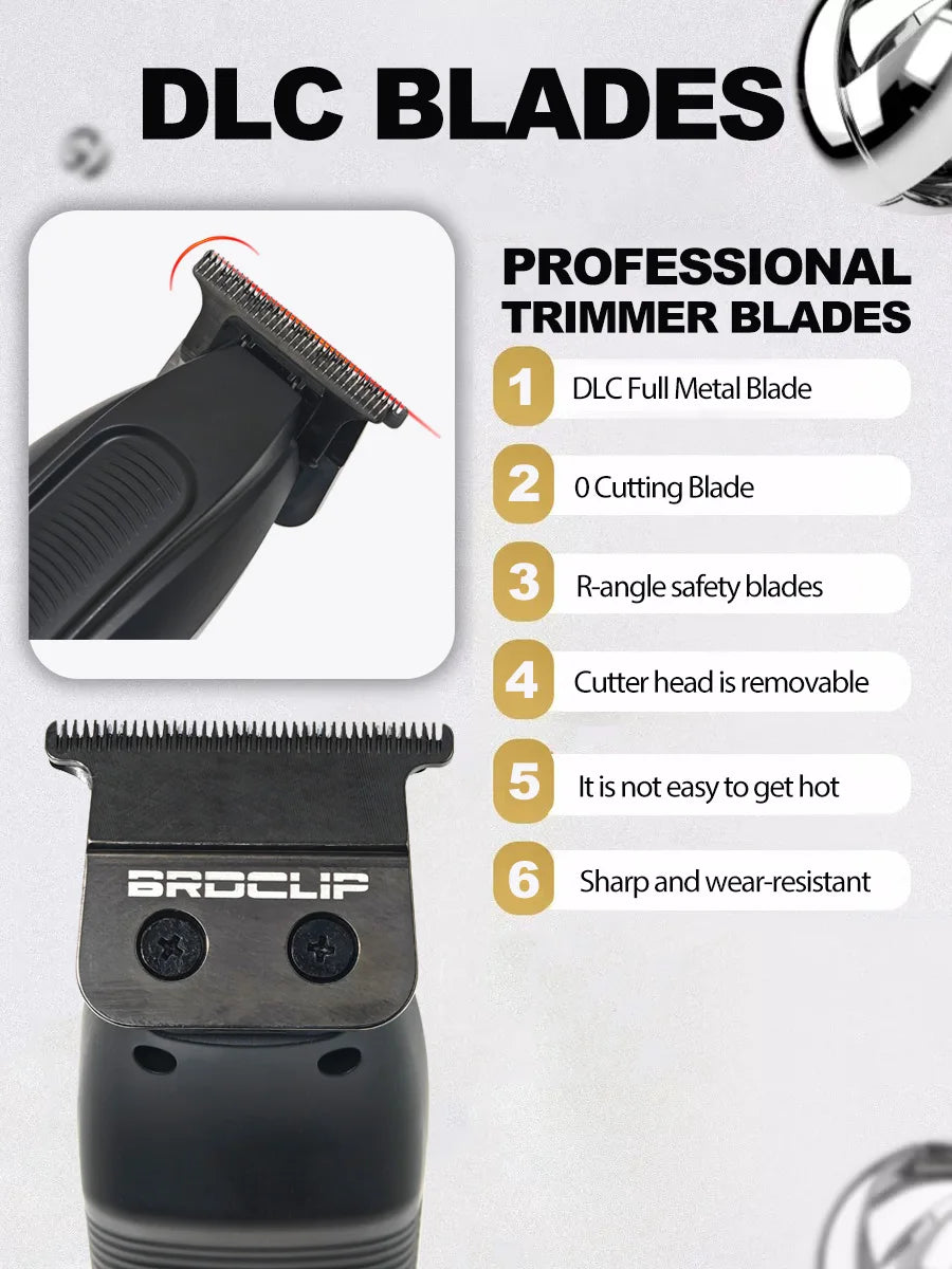WMARK Men's Professional Electric Hair Clipper & Shaver Set – 9000RPM, 2000mAh, Wet/Dry, Salon Use