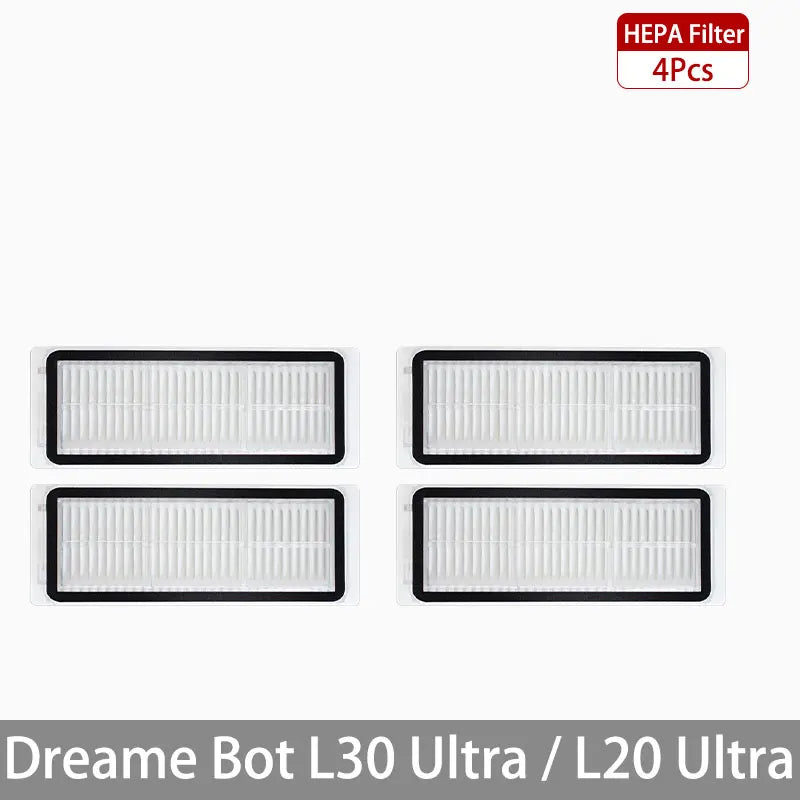 Dreame Bot L30 Ultra / L20 Ultra Replacement Parts | Main Brush, Side Brush, HEPA Filter, Mop, Dust Bag