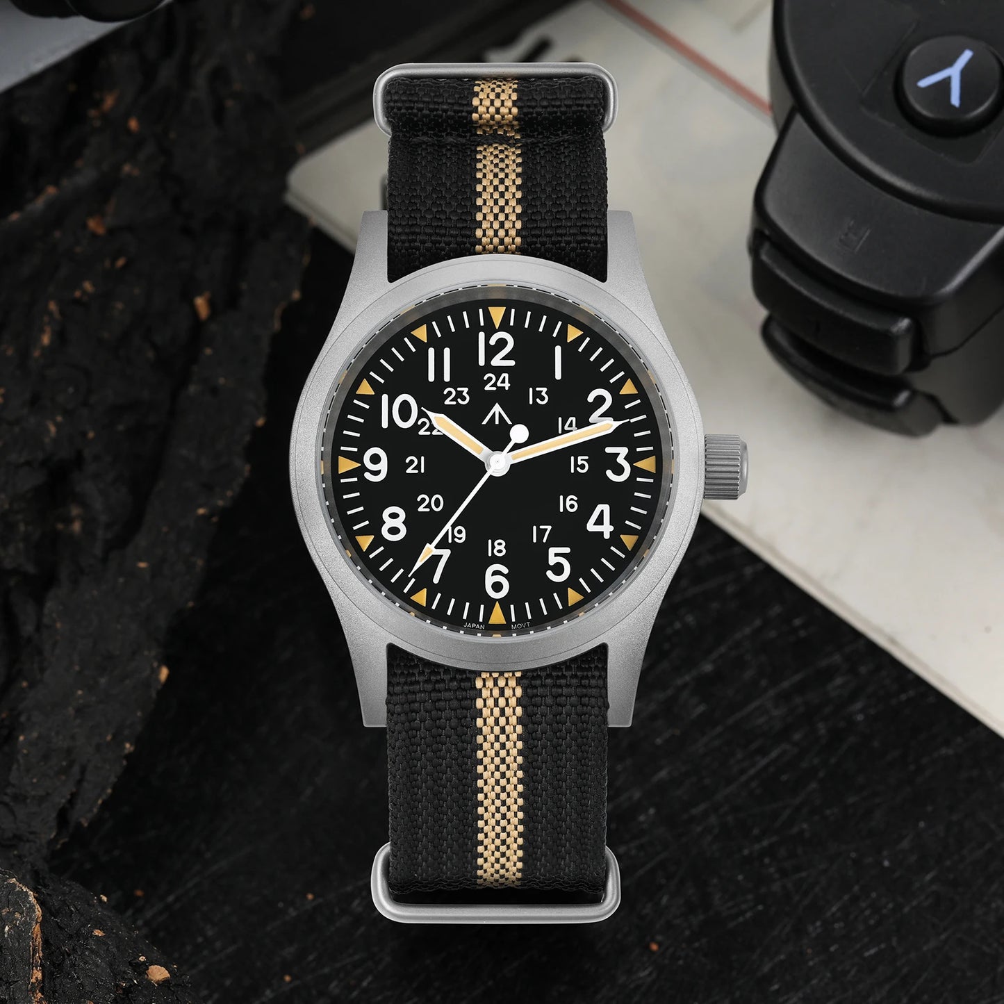 Militado ML05 Field Watch – 38mm, VH31 Sweep Quartz, Sapphire Crystal, 100M, Screw-Down Crown