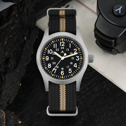 Militado ML05 Field Watch – 38mm, VH31 Sweep Quartz, Sapphire Crystal, 100M, Screw-Down Crown
