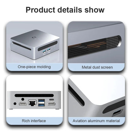 GenMachine Mini PC – AMD Ryzen 7 7730U, 8-Core, DDR4 3200MHz, 256/512GB SSD, WiFi 6, BT 5.2, Windows 11
