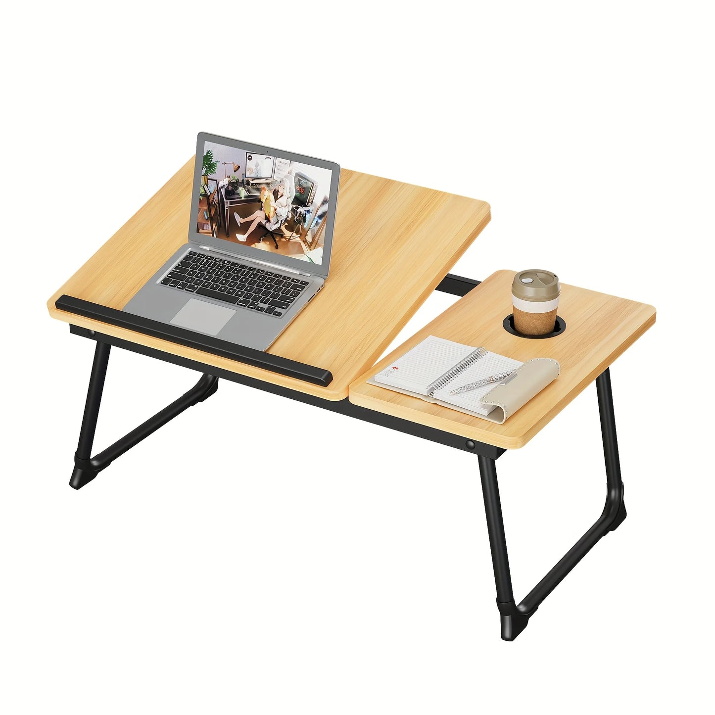 Foldable Laptop & Dining Tray Table – Adjustable Bed & Sofa Notebook Stand