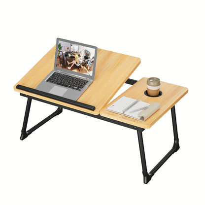 Foldable Laptop & Dining Tray Table – Adjustable Bed & Sofa Notebook Stand