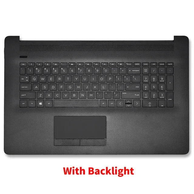 HP 17-BY/17-CA Laptop Replacement Parts — LCD Cover, Palmrest, Bottom Case (Silver/Black)