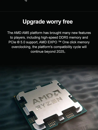 AMD Ryzen 5 7500F Gaming Processor – 6-Core, 5GHz, AM5, PCIe 5.0, DDR5