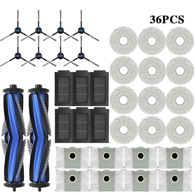 ECOVACS T50 PRO OMNI / T50 OMNI Robot Vacuum Spare Parts – Brush, Filter, Mop & Dust Bag