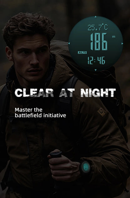 NORTH EDGE Military Smart Watch – Altimeter, Barometer, Thermometer, Compass, 50m Waterproof