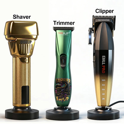 WMARK NG-7982 Professional Hair Clipper with Dock Charger – Titanium Blade, Compatible with KM2299, V003, V906, BL600, BL800