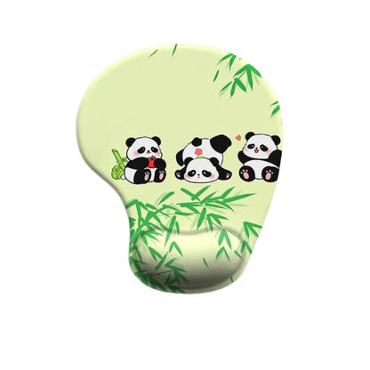 Cartoon Animal Mouse Pad with Wrist Rest – Non-Slip Silicone, Ergonomic, Cute Design