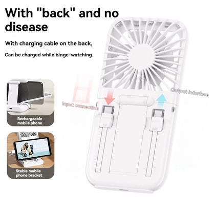 Portable Foldable USB Neck Fan 2025 – Handheld Semiconductor Cooling, Outdoor & Desktop