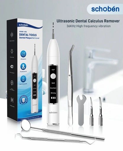 Schoben Ultrasonic Dental Scaler | Tartar & Plaque Remover | Electric Tooth Stone Cleaner