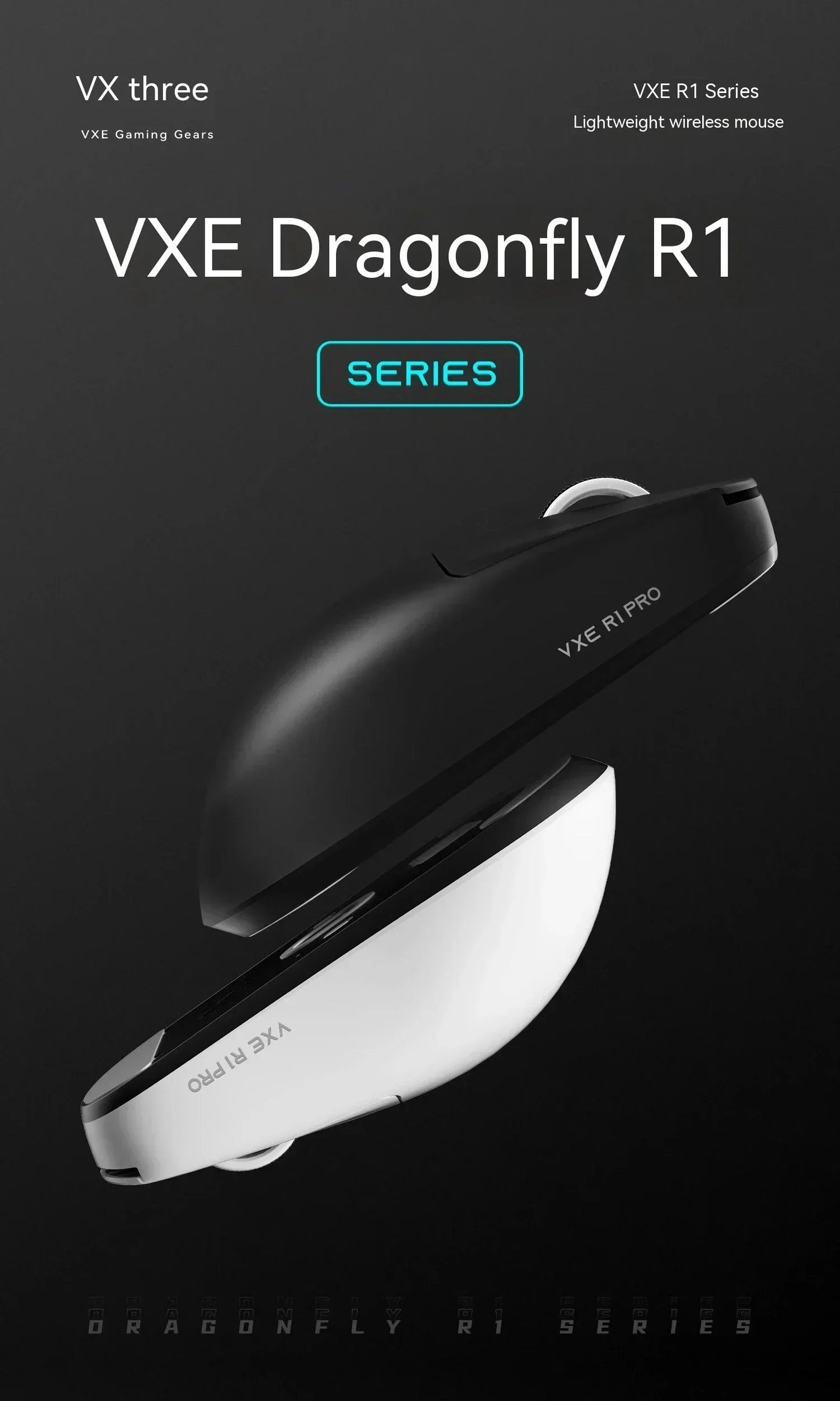 VXE Dragonfly R1 Wireless Gaming Mouse – PAW3395, 2KHz, Nordic 52840, BT5.4