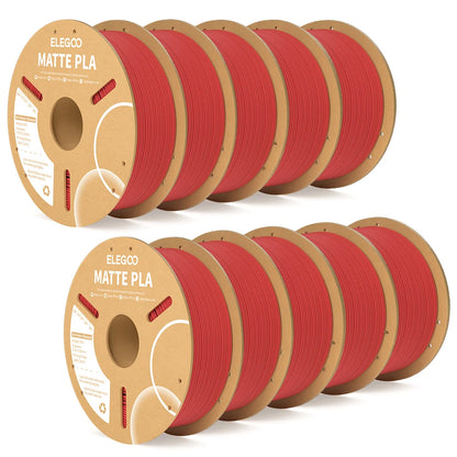 ELEGOO Matte PLA Filament 1.75mm 1KG – +/-0.02mm Accuracy, Cardboard Spool