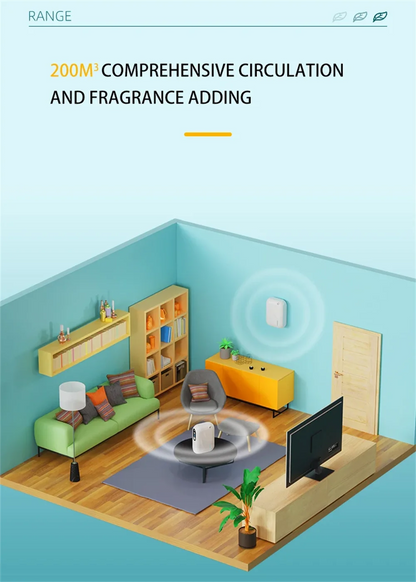 Hotel Scent Machine Aroma Diffuser – 200m³ Coverage, Bluetooth App Control