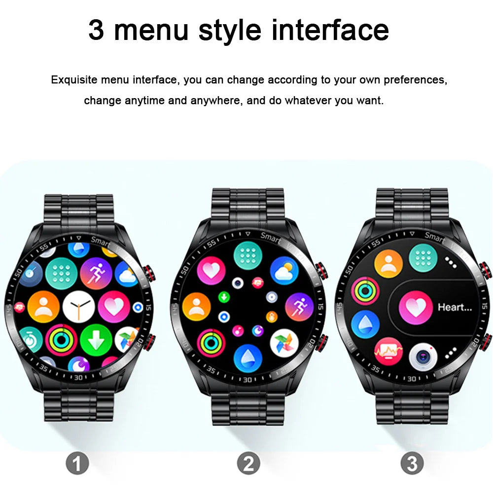 2026 Watch GT Series Smart Watch – ECG+PPG, GPS, HD Screen, BT Call, IP68 for Men & Women