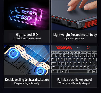 16" Gaming Laptop | Intel Core i9-13900HK | RTX 4050 6G | 16/32GB DDR5 | Up to 2TB NVMe | Win 11
