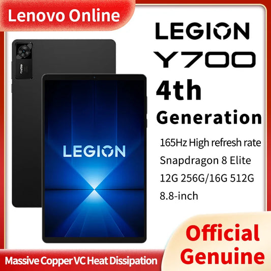 Lenovo Legion Y700 4th Gen 2025 – 8.8" 165Hz, Snapdragon 8 Elite, 68W, 7600mAh