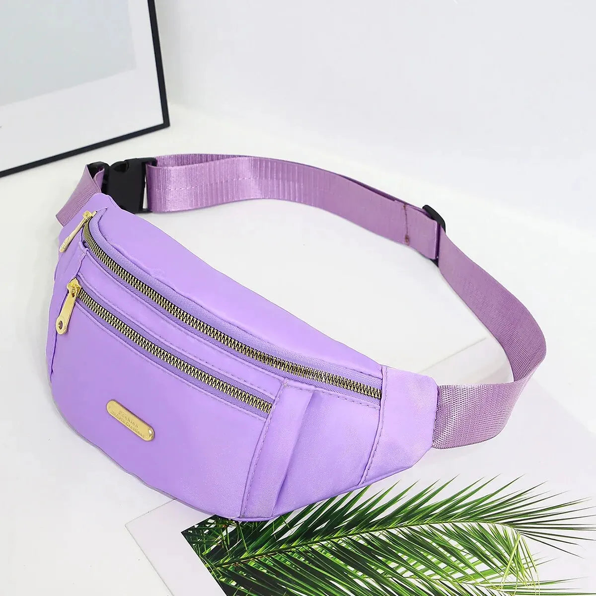 Women's R.E.D. Sports Waist Bag showing a multi-layer fanny pack and crossbody design for outdoor activities.